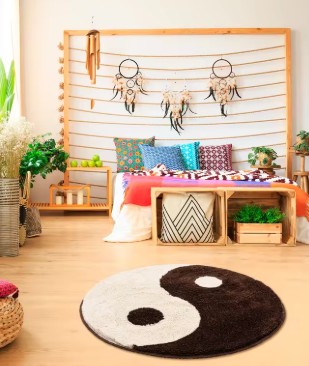 Ying & Yang Round Rug