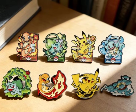 Kanto Starter Pin Bundle (8 pcs)